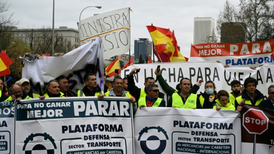 Madrid d&eacute;bloque un milliard d'euros pour tenter de stopper la gr&egrave;ve des routiers