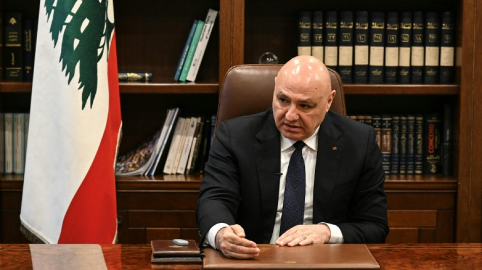 Lebanon wants Israel security deal, Hezbollah disarmament without confrontation: president to AFP